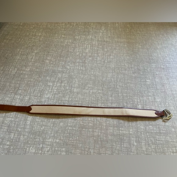 Lauren Ralph Lauren Canvas and Leather Belt - Picture 3 of 7